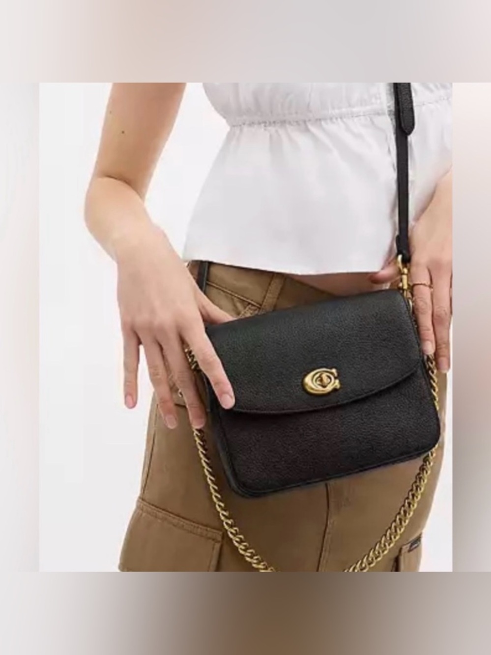 Coach Cassie Leather Crossbody Bag 19 - Picture 12 of 13